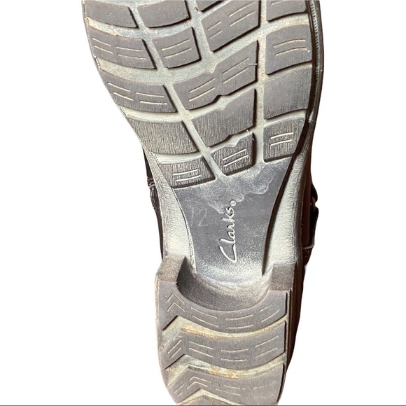 Clarks Women's Boots Ankle Zip Round Toe Booties Brown Size 9M - Picture 12 of 14